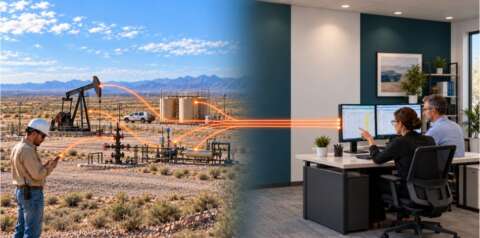 oil field to in office setting