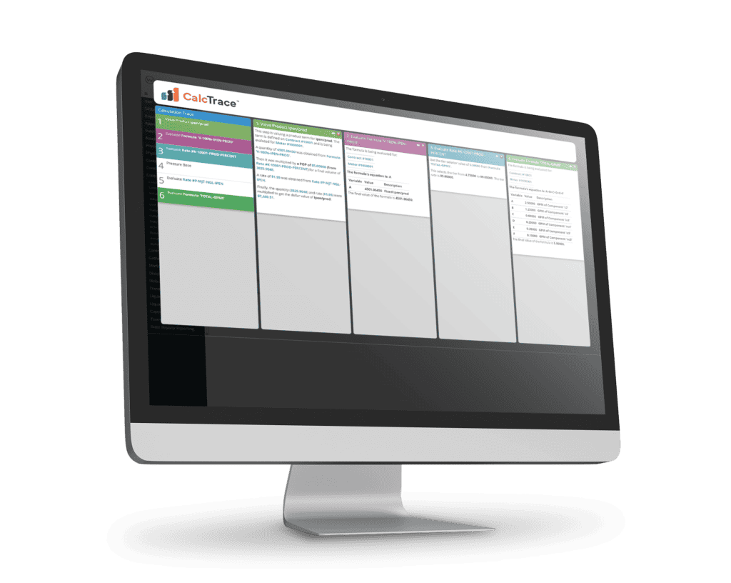 W Energy CalcTrace dashboard